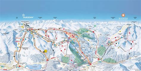 Bergfex Mapa Stok W Davos Klosters Parsenn Mapa Panoramiczna Davos Klosters Parsenn Mapa
