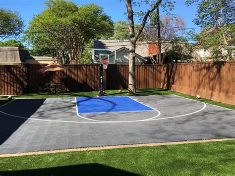 Basketball Half Court Dimensions Backyard