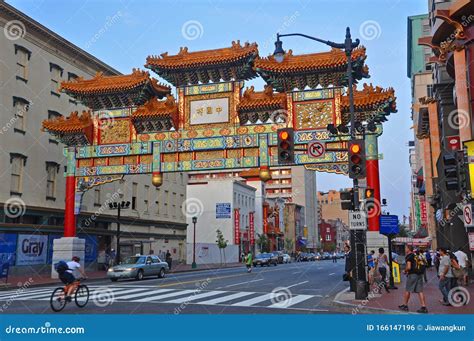 Chinatown Archway in Washington DC, USA Editorial Photo - Image of