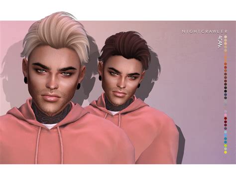 The Sims Resource Nightcrawler Adam Hair