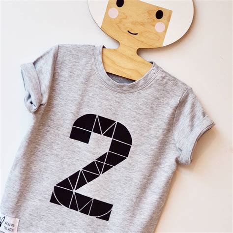 5th Birthday T Shirt Geometric Number 1st Up To 7th By Mina And The