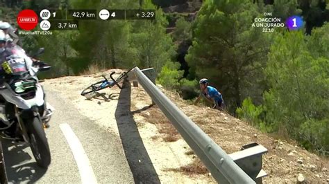 Así Es La Brutal Caída De Alejandro Valverde Que Le Obliga A Abandonar La Vuelta A España