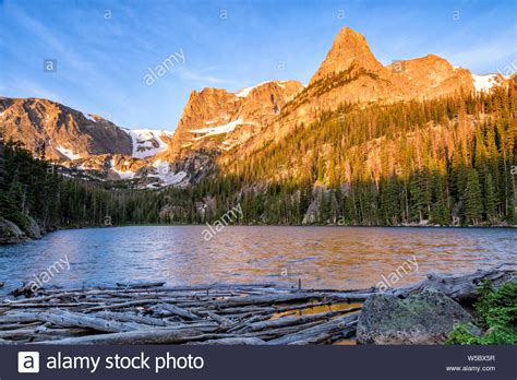 Little Matterhorn And Notchtop Mountains Rise Over Windy Odessa Lake In