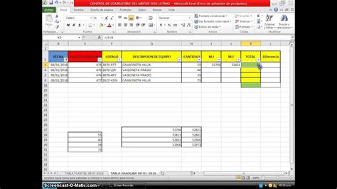 Planilla Excel Para Control De Mantenimiento Industri