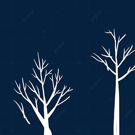 Downloading White Transparent Cartoon White Tree Download Winter Tree