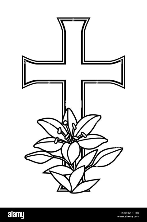 Easter Cross Clipart Black And White