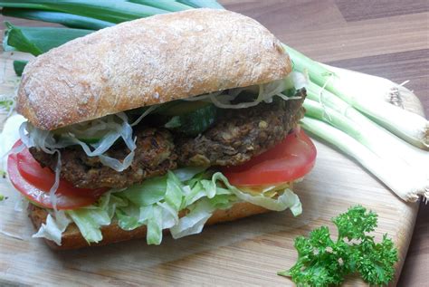 Grilled Lentil Burgers Vegan Burger Recipe
