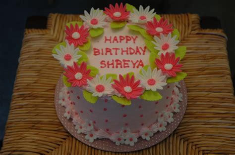 Pink Daisies Birthday Cake