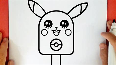 Comment Dessiner Une Glace Pikachu Kawaii Easy Drawings Dibujos