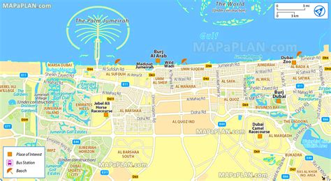 Dubai Free City Map A Z List Of Most Interesting Sites With Souk