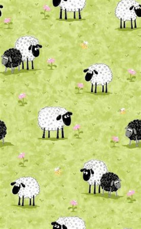 Susybee Lewes Lal The Lamb In The Meadow Cotton Quilting Fabric 12