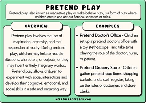 10 pretend play examples 2024