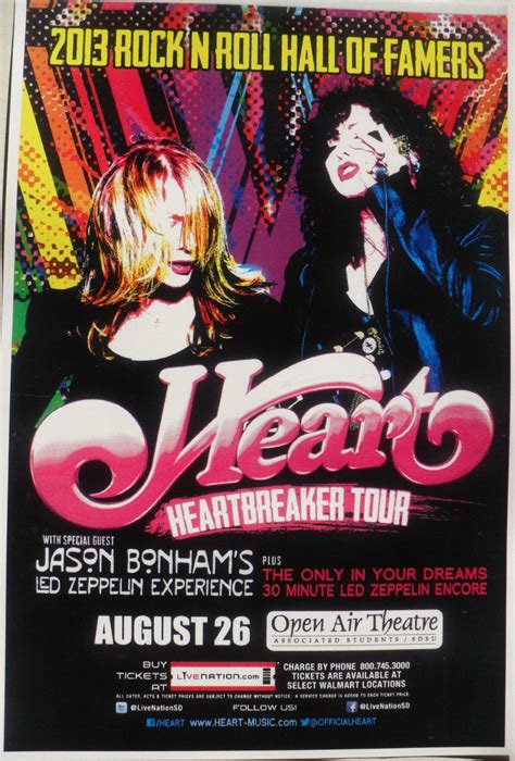 Heart Poster Rock Poster Art Rock Band Posters New Poster Music