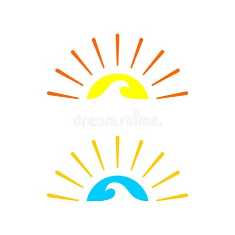 Line Art Sunburn Firework Icon Vector Logo Template Illustration