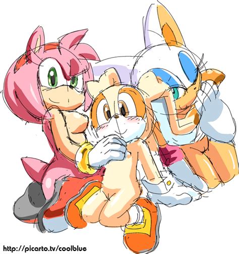 Rule 34 Amy Rose Anthro Breasts Color Coolblue Cream The Rabbit