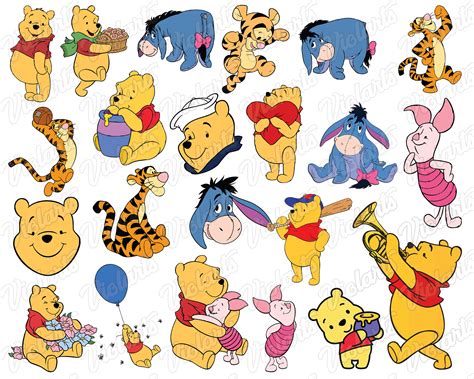 Winnie The Pooh Characters Svg