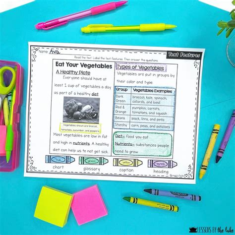 Diving Deeper With A Fun Nonfiction Text Features Freebie Lessons By