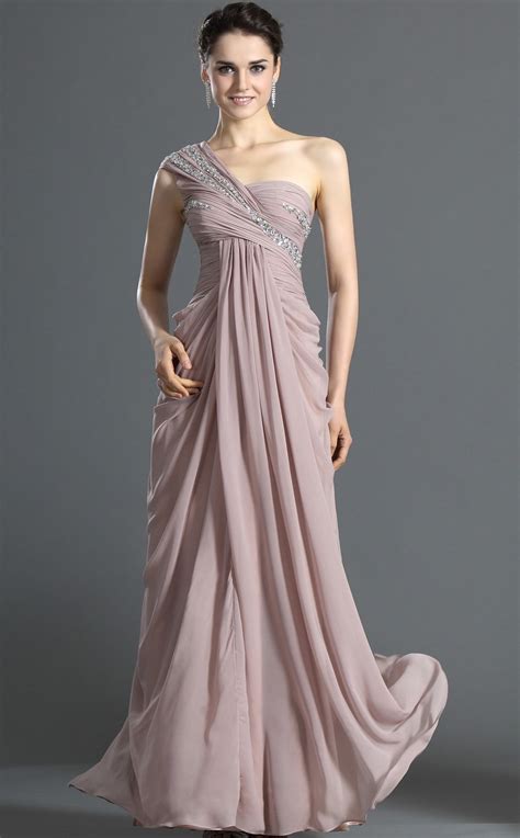 Sheath/Column Nude Chiffon Floor-length Prom Dress(PRBD04-S496) - 4Prom.co.uk