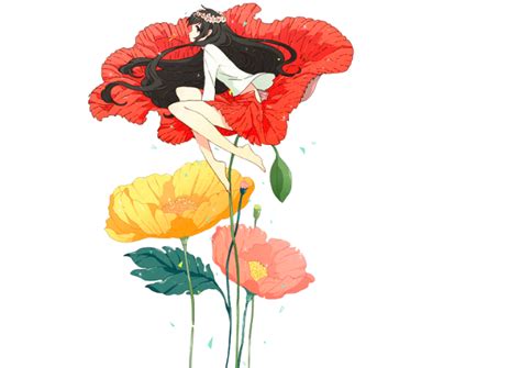 Anime Girl Flower Render By Watermelonkoala On Deviantart