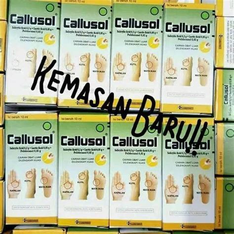 Jual Terlaris Callusol Obat Mata Ikan Kutil Dll Kemasan Baru Ready