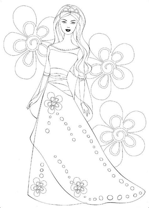 Barbie Fashion Coloring Pages 154 Barbie Fashion Princess Coloring