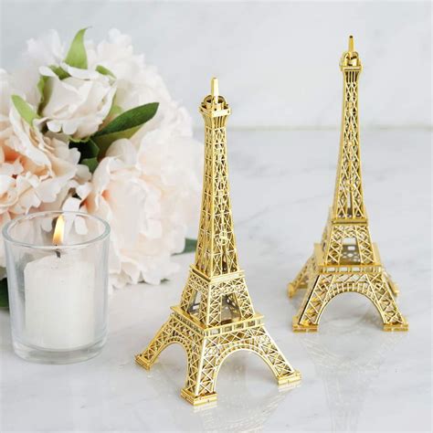 6 Gold Eiffel Tower Centerpiece Eiffel Tower Cake Topper