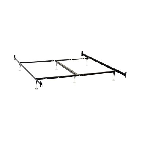 Full Queen King Adjustable Metal Bed Framerails With Center Support