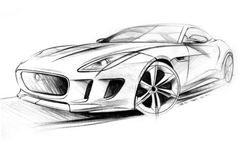 Jaguar C X16 Concept Design Sketch Car Body Design
