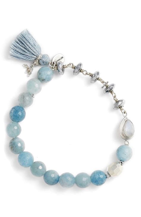 Aquamarine Stretch Bracelet Main Color Aquamarine Stretch