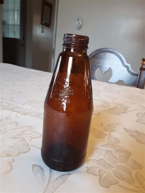 7 Oz Anheuser Busch Pony Beer Bottle Vintage Rare Brown Brown Glass