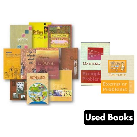 Class 10th Ncert Bookset Mathematics Science Exemplar 12 Books Set