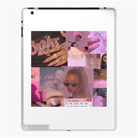 Y2K Neon Pink Aesthetic Collage IPad Case Skin By Cloudy Moon