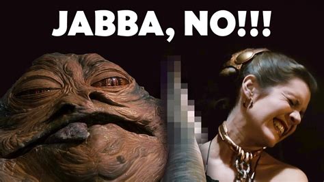 What Really Happened Between Jabba The Hutt And Princess Leia Youtube