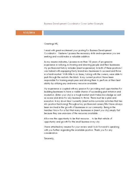 Does cover letter go on top of resume? Business Development Coordinator Cover Letter.pdf