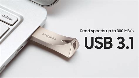 Samsung Bar Plus 64gb 200mbs Usb 31 Flash Drive Champagne Silver