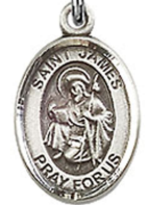St James The Greater 50 Oval Sterling Silver Side Medal
