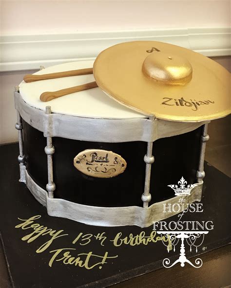 Snare Drum Cake Drum Birthday Cakes Custom Birthday Cakes