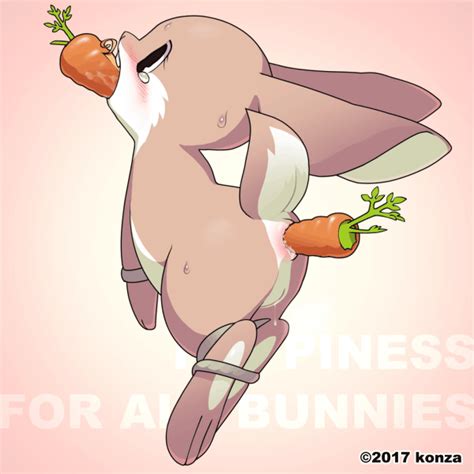 Rule 34 2017 Anal Anal Sex Animated Anus Ass Blush Bound Carrot Female Feral Food Konzaburou