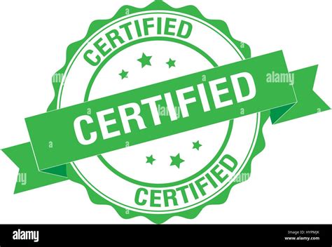 Certified Stamp Illustration Stock Vector Image And Art Alamy