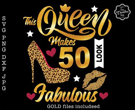 50 And Fabulous Svg Fabulous At 50 Svg 50 And Fab Svg 50th Etsy Uk
