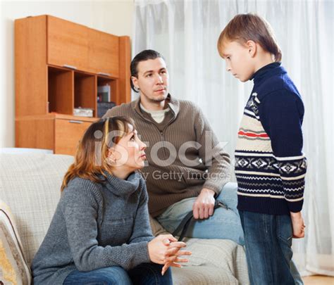 Mother And Father Scolding Teenager Son Stock Photo Royalty Free