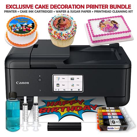 Canon Pixma Cake Image Printer Edible Ink Cartridges Wafer And Sugar