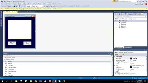 Visual Basic 2017 Lesson 3 Adding Controls To The Form Visual Basic