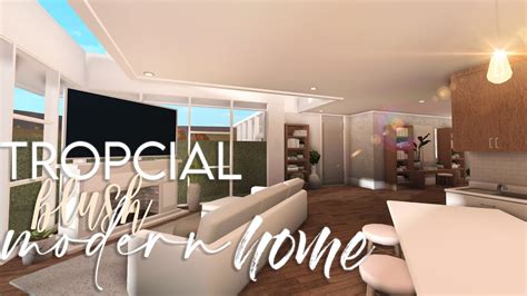 Bloxburg Tropical Blush Modern Home No Gamepasses 50k House