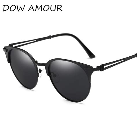 2017 fashion polarized sxzy flat women sunglasses classic brand designer black alloy emale