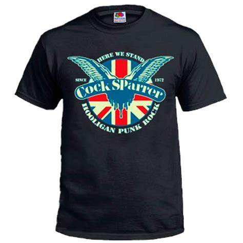 Camiseta Cock Sparrer Hooligan Punk Rock T Shirt
