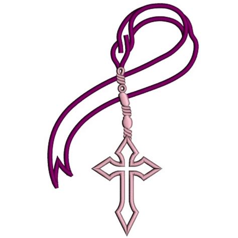 Cross With Ribbon Clipart Best