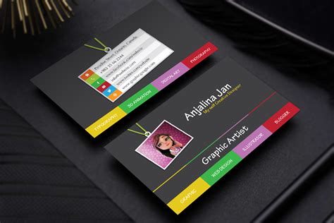 Free Graphic Artist Business Card Template Design
