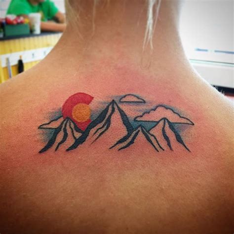 The traffic line is almost 4mils. Colorado | Colorado tattoo, Foot tattoos, Pattern tattoo
