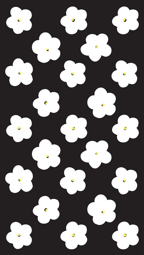 Black And White Flowers 35 Adorable Iphone Wallpapers To Liven Up